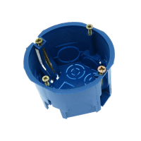 Фотография Подрозетник С3Е3 68х45 для гипсокартонна, фанеры и др. полых стен