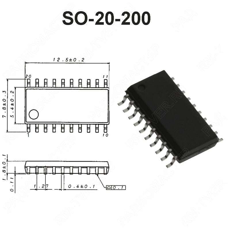 картинка M51977FP    SO-20-200,   ШИМ контроллер от магазина "РадиоМастер"