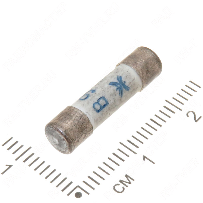 картинка Предохранитель керамический 5х20  1,6А от магазина "РадиоМастер"