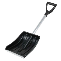 Фотография Лопата снеговая автомобильная 365х275мм, алюминевый черенок