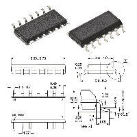 Фотография 74HC00D    SO-14-150,   Логика - Вентили и Инверторы