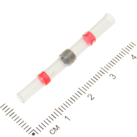 Фотография Соединительная гильза с припоем под провод 0,5-1,0 мм2, красная