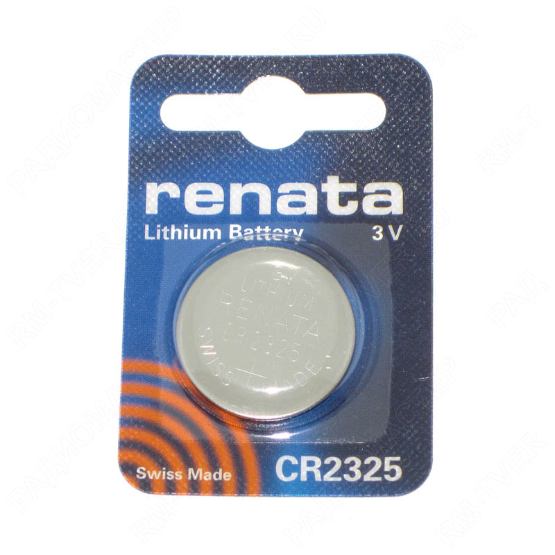 картинка Элемент питания CR2325 Lithium 3V Panasonic, Renata от магазина "РадиоМастер"