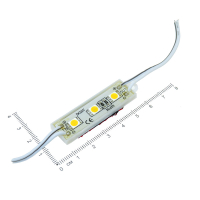 Фотография Модуль светодиодный линейный 3LED-5050, 12В 0,75 Вт., 2700-3000К, IP65.
