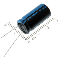 Фотография Конденсатор электролитический     33 мкФ, 400 В, TKR, (12,5x21 +105)