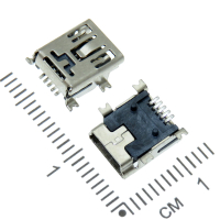 Фотография Mini-USB-5S (USB/M-1J) Гнездо, на плату, SMD
