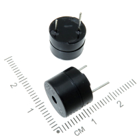 Фотография Излучатель звука, зуммер (Пищалка) Ø12 мм,  5 V, с генератором