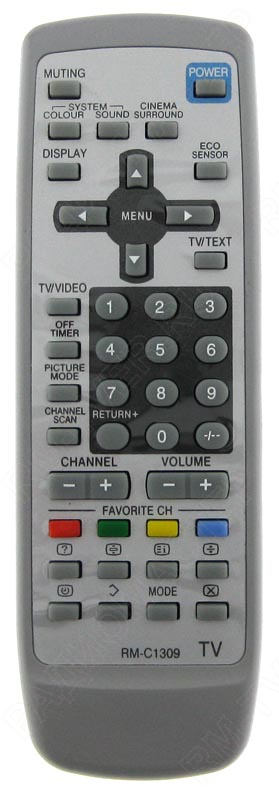 картинка Пульт ДУ JVC RM-C1309(1302PIP) [TV] от магазина "РадиоМастер"
