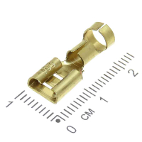 Фотография Клемма плоская (гнездо 6,3мм) латунь под пров. от 2,5 до 6,0 мм.кв DKC 2C02L 