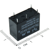 Фотография Реле  24V TRJ-24VDC-SA-CD 5A/250V 10A/125V (Контактный набор: 1 перекл., 2+3 ноги)