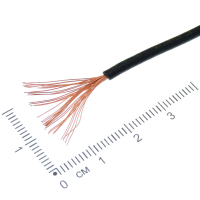 Фотография Провод монтажный 1х1,0мм2 ПуГВ (ПВ-3) чёрный, ККЗ (Калужский кабельный завод)