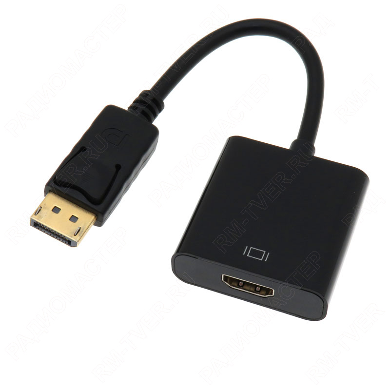картинка Адаптер шт. DisplayPort - гн. HDMI шнур 6-930 от магазина "РадиоМастер"