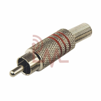 Фотография RCA Штекер, металл, шнур, под винты Rexant