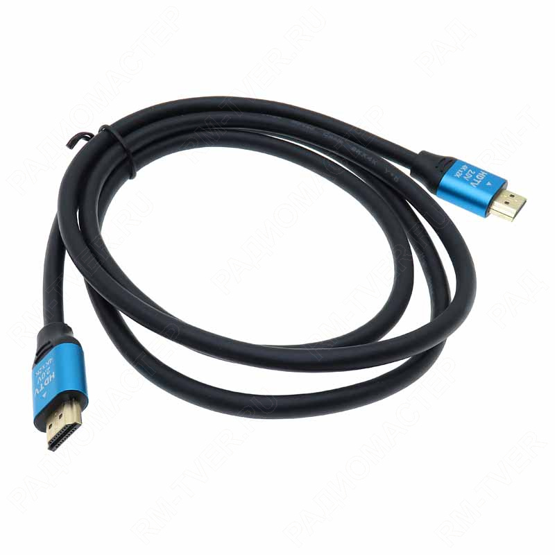 картинка Шнур Штекер HDMI <-> Штекер HDMI, позолоченный "шлейф" 1,5 м, версия 2.0b от магазина "РадиоМастер"