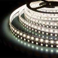 Фотография Лента 2835, 12В, 14.4Вт, 180 шт/м, открытая IP20, белая 4500K