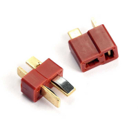 Фотография Разъёмы в комплекте Штекер+Гнездо, 2pin, "T" RC Lipo латунь 4,8 мм, 17-0002