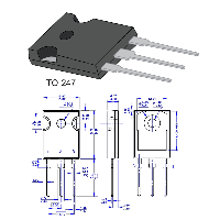 Фотография IRFP150N    TO-247,   N-канал+Диод, Vds(Vce)=100V, Id(Ic)=42A, Vgs(tr)=3V, Pd=160W
