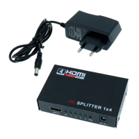 Фотография Делитель HDMI 1x4 (1 видео-аудио сигнал - 4 TV или монитора), 