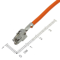 Фотография Контакт к автомобильным разъёмам DJ623-E6,3, "Лира" 6,3мм, гнездо, в сборе с пров. 1,5мм.кв., 7139