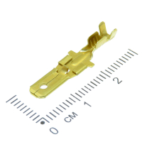 Фотография Клемма плоская (штекер 4,8мм) латунь 