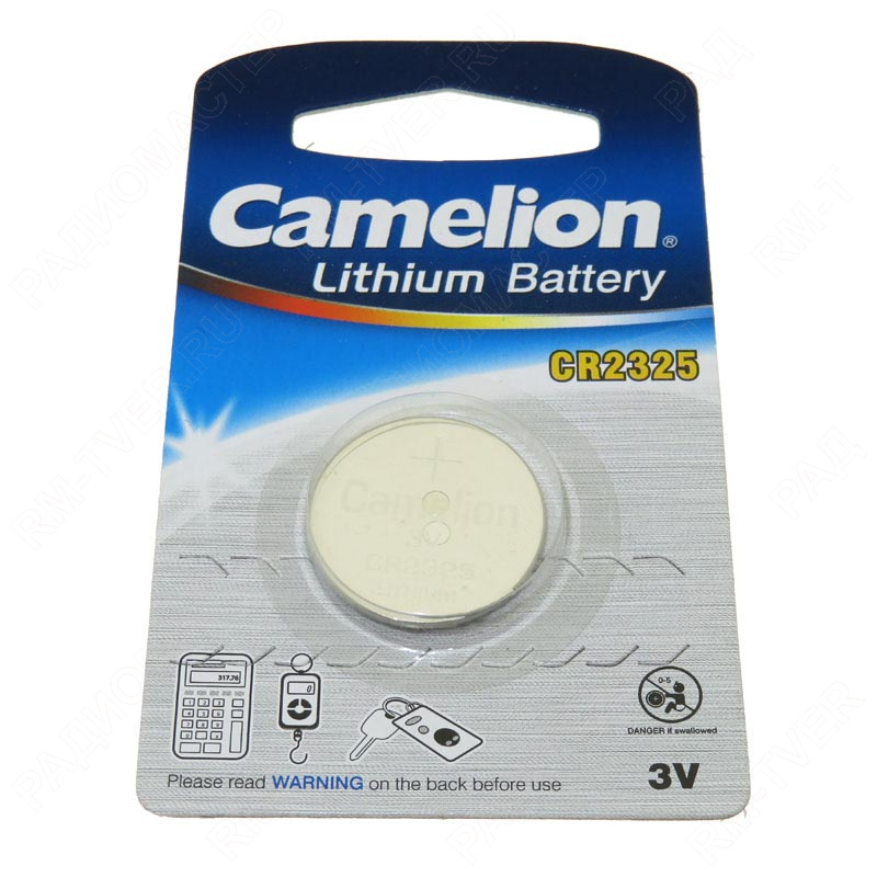 картинка Элемент питания CR2325 Lithium 3V Camelion от магазина "РадиоМастер"