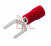 Фотография Клемма вилочная изол. тип U Ø5мм красная VS 1.25- 5