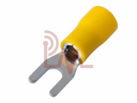 Фотография Клемма вилочная изол. тип U Ø4мм жёлтая VS 5.5- 4