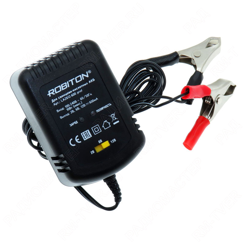 картинка Зар. устр. Robiton LAC2612-600 для свинцово-кислотных АКБ 2V, 6V, 12V от магазина "РадиоМастер"