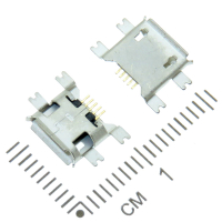 Фотография Micro USB B-5SA2 гнездо на плату, SMD