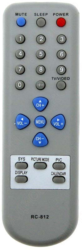 картинка Пульт ДУ Shivaki Trony/Elenberg RC-812 [TV] от магазина "РадиоМастер"