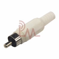 Фотография RCA Штекер "Белый", пластик, шнур, 1-200 WT