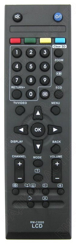 картинка Пульт ДУ JVC RM-C2020 ic LT26/32/42KM/BX/EX18/28 LCD [TV] от магазина "РадиоМастер"