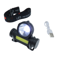 Фотография Фонарь налобный с АКБ 3W LED+COB NO:108 