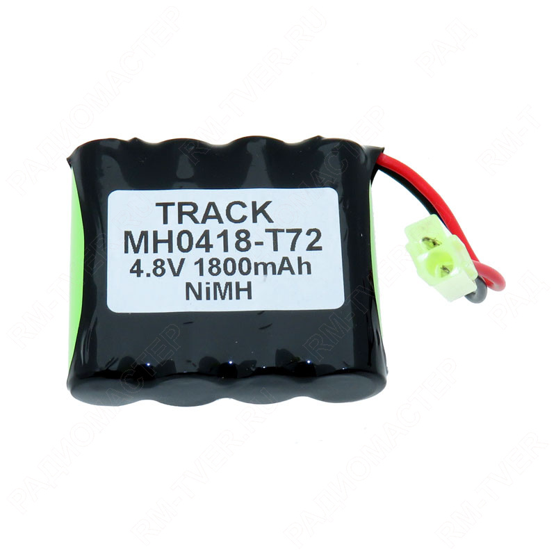 картинка АКБ 4,8V 1800mA/h NI-MH, TRACK MH0418-T72 с разъёмом (для игрушек) от магазина "РадиоМастер"