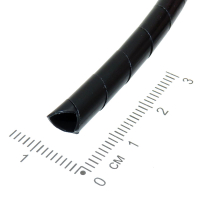 Фотография Бандаж кабельный спиральный, диаметр 6 мм, SWB-06 (KS-6) чёрный