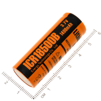 Фотография АКБ 18500B (ICR18500B) Li-ion 3,7V 1400mAh 