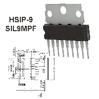 Фотография AN7523N    HSIP-9 (SIL9MPF),   УНЧ, Audio Power IC