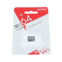 Фотография Карта памяти Micro SDHC 64Гб Smartbuy класс 10 без адаптера