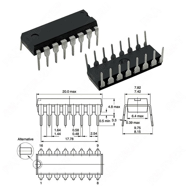 Каталог 4060BE (CD4060BE, HCF4060BE, TC4060BE) DIP-16, Логика ...
