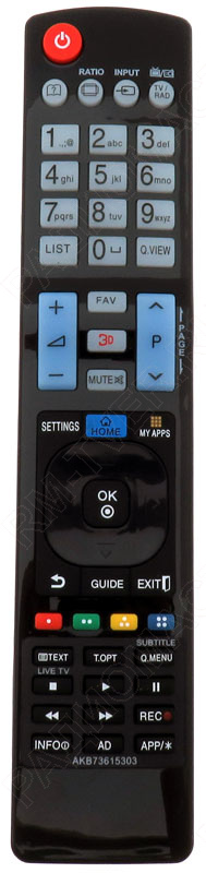 картинка Пульт ДУ LG AKB73615303 (AKB73615302) 3D ic LCD TV от магазина "РадиоМастер"