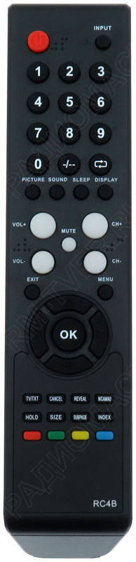 картинка Пульт ДУ Supra RC4b, STV-LC1515W, LET-15T03 CASIO ic LCD TV от магазина "РадиоМастер"