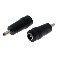 Фотография Переход питания 3,5/1,7 мм штекер <-> 5,5/2,5 мм гнездо пластик