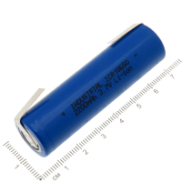 Фотография АКБ 18650 (ICR18650) Li-ion 3,7V 2200mAh ICR, INDUSTRIAL, с выводами 