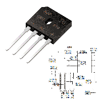 Фотография GBU810    GBU,   Мост, Vrrm(Vz)=1 000V, If(Izm)=8A, Vf=1,1V