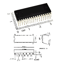 Фотография M50195P    SDIP-36,   Звуковая - процессор