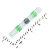 Фотография Соединительная гильза с припоем под провод 0,75-1,5 мм2, зелёная