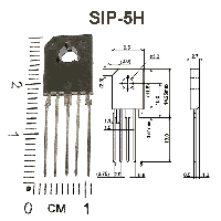 Фотография LA4225    SIP-5H,   УНЧ, Audio Power IC