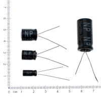 Фотография Конденсатор электролитический     47 мкФ, 100 В, 85°C, NP (К50-6) алюминиевый неполярный