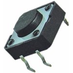 Фотография Кнопка такт. 12х12мм h=7мм  KAN1211-0751B (4 ноги) 93363, ON без фиксации - OFF (на замыкание)