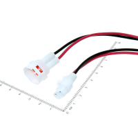 Фотография Разъёмы герметичные Штекер+Гнездо, 2pin, DJ7021-2 (аналог Sumitomo), с проводами 0,75мм2 12-0009